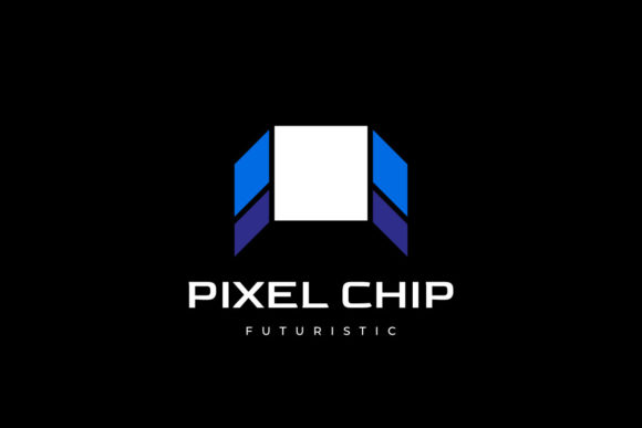 Pixel Chip Logo: A Retro-Modern Typeface for Bold Brands