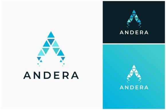 Pixel-Perfect Branding: The Letter a Geometric Logo