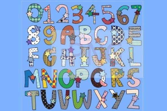 Star Alphabet Clip Art: A Cute Font for Creative Projects